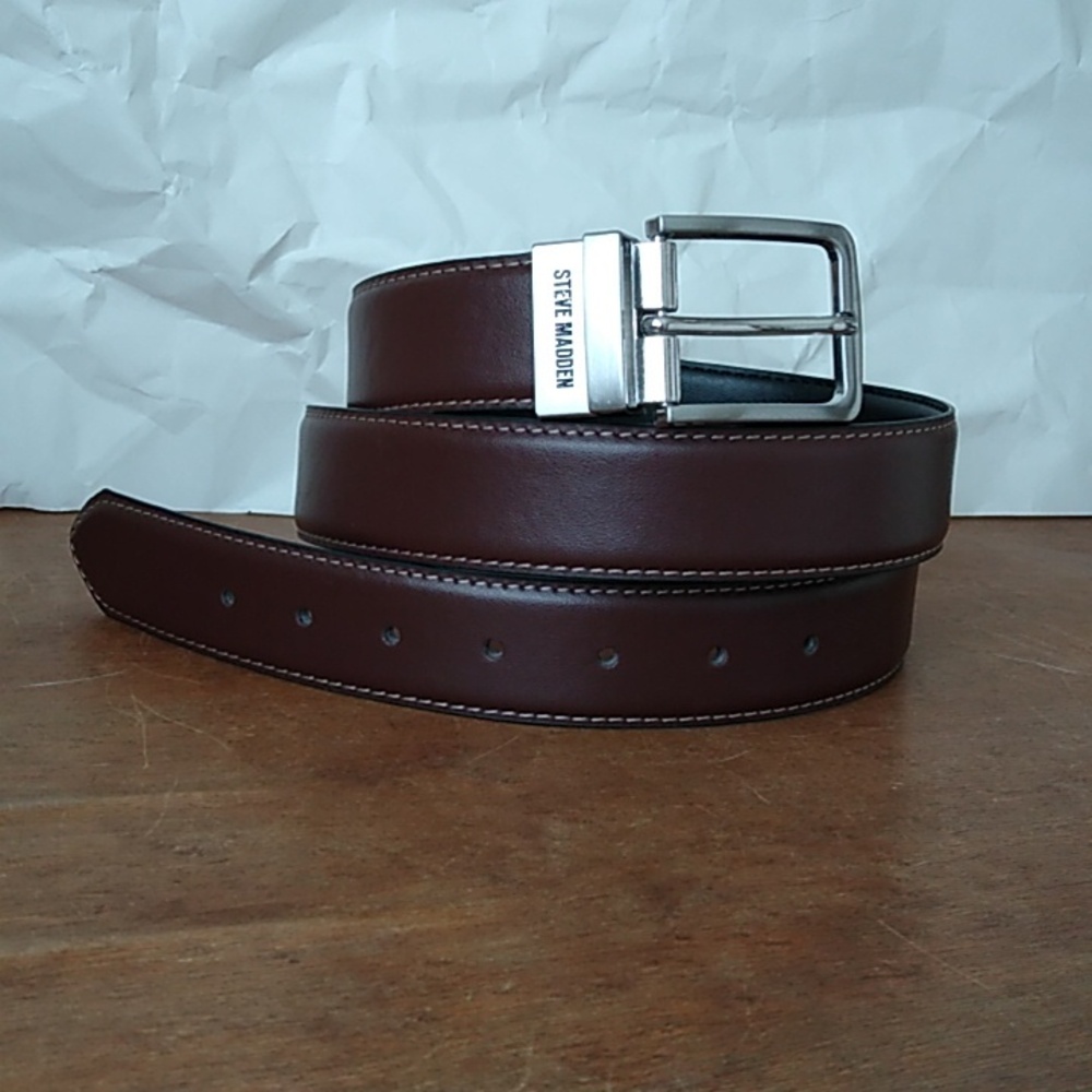 Steve Madden Brown/Black Reversible  Belt size 40 - Picture 6 of 10